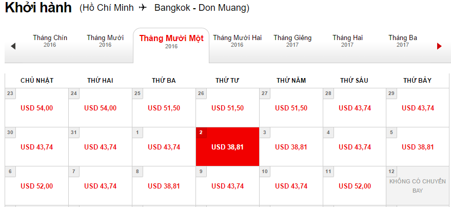 Airasia khuyến mại vé rẻ đi Bang Kok